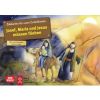 Josef, Maria und Jesus müssen fliehen. Kamishibai Bildkarten