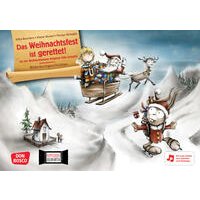 Das Weihnachtsfest ist gerettet! Kamishibai Bildkartenset