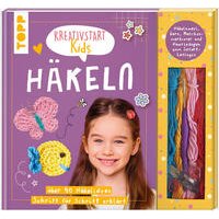 Kreativstart Kids Häkeln. Anleitungsbuch und Material