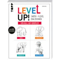 Level up! 1 Motiv - 4 Level zum Zeichnen