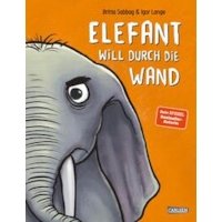 Elefant will durch die Wand