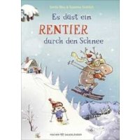 Es düst ein Rentier durch den Schnee