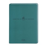 Terminplaner Lederlook 2026 Petrol